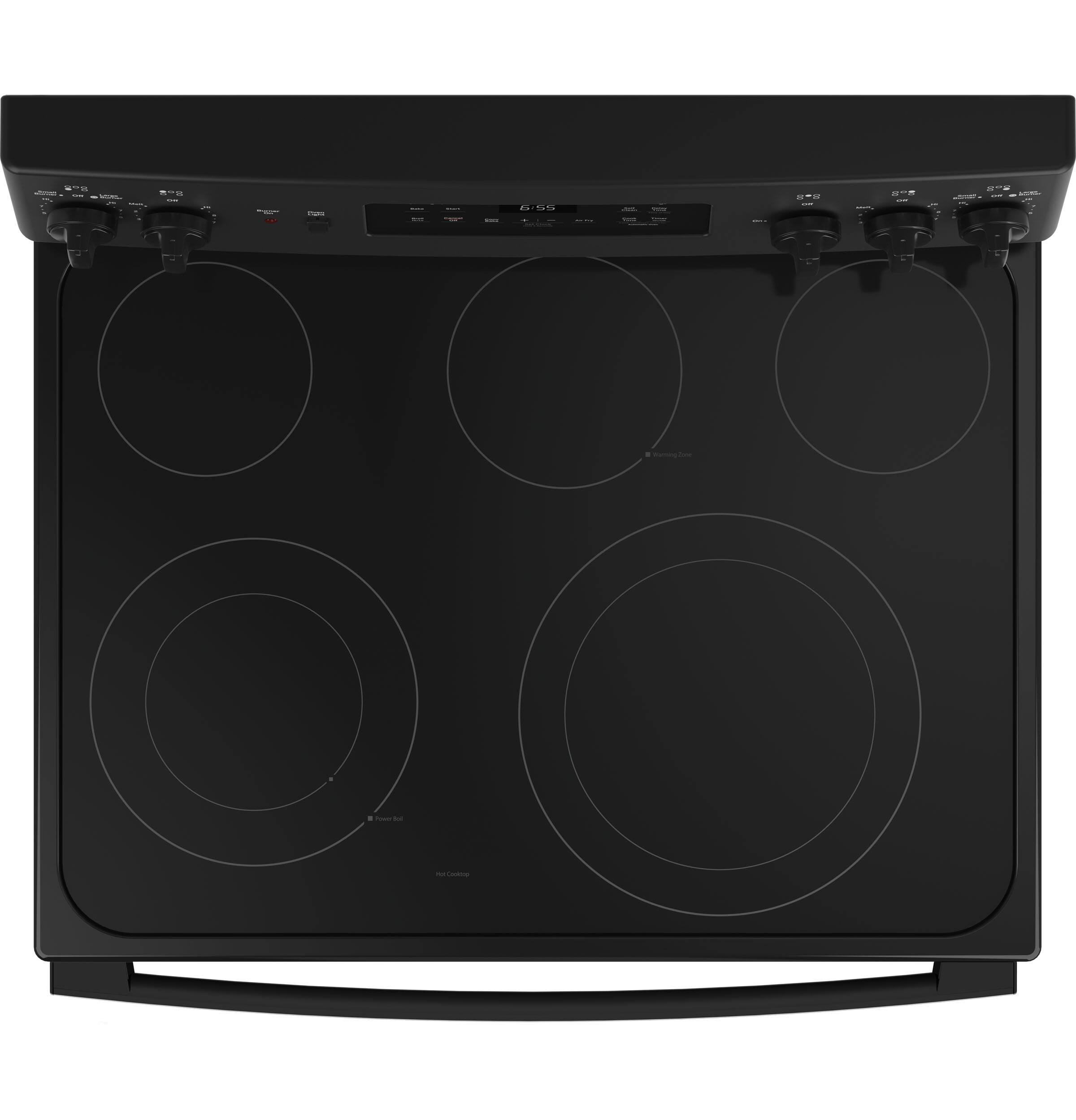 GE - 5.3 Cu. Ft. Freestanding Electric Convection Range - Black - Alt_View_Standard_11