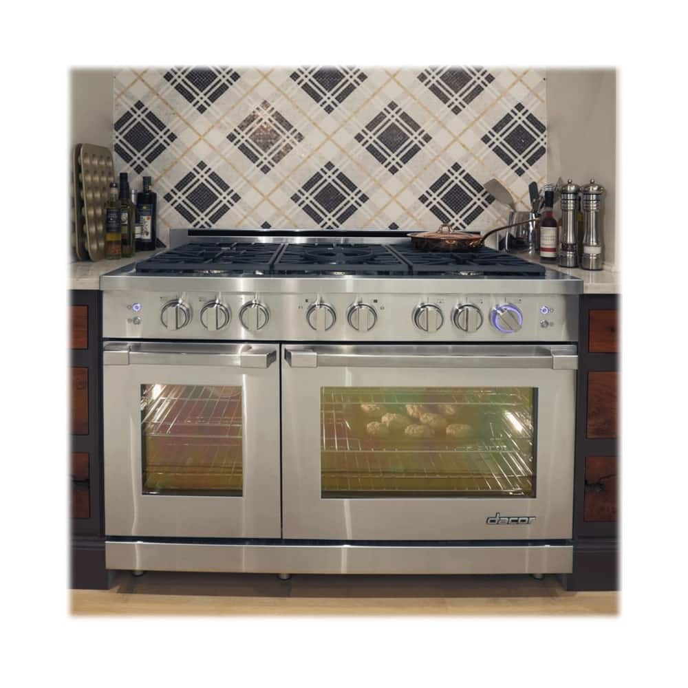 Dacor - 8.0 Cu. Ft. Self-Cleaning Freestanding Double Oven Gas Convection Range - Stainless steel - Alt_View_Standard_11