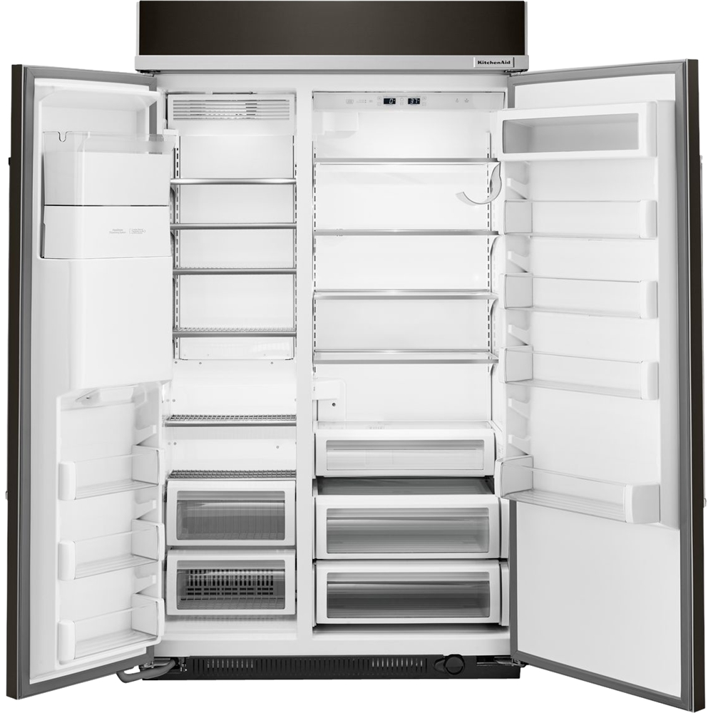 KitchenAid 29.5 Cu. Ft. SidebySide BuiltIn Refrigerator Black