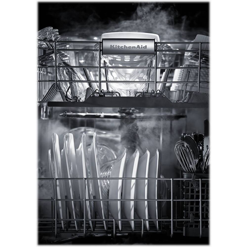 KitchenAid - 24" Top Control Tall Tub Built-In Dishwasher with Stainless Steel Tub - Black stainless steel - Alt_View_Standard_16
