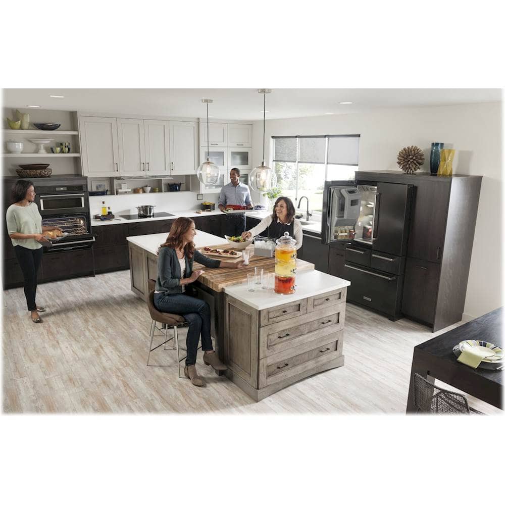KitchenAid - 25.8 Cu. Ft. 5-Door French Door Refrigerator - Black stainless steel - Alt_View_Standard_16