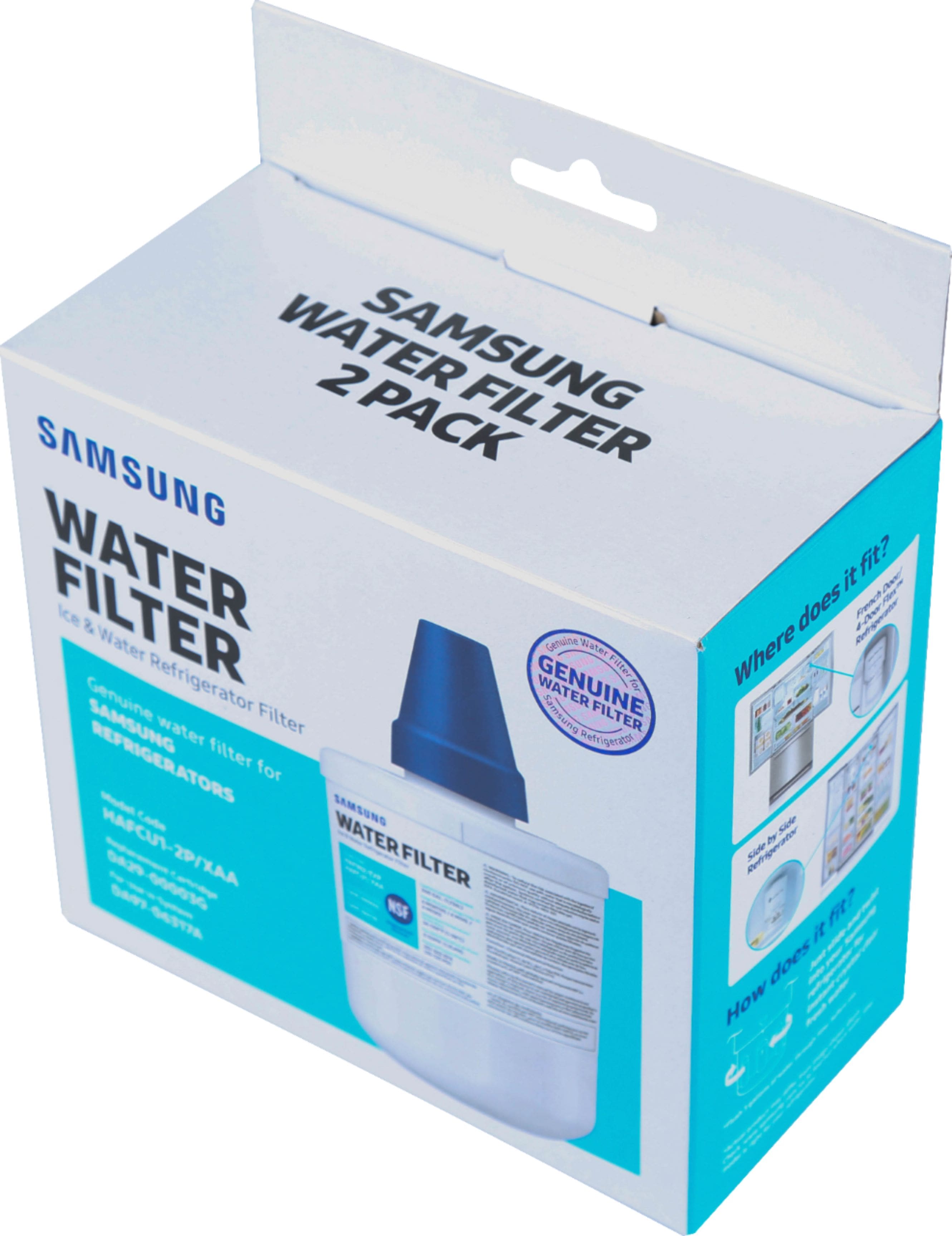 Samsung water filters for select samsung refrigerators 2 pack at
