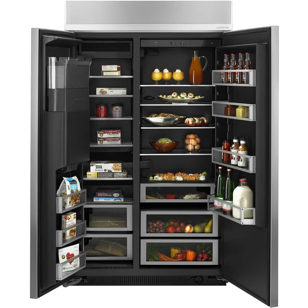 Jenn-Air - 29.5 Cu. Ft. Side-by-Side Built-In Refrigerator - Stainless steel - Alt_View_Standard_11