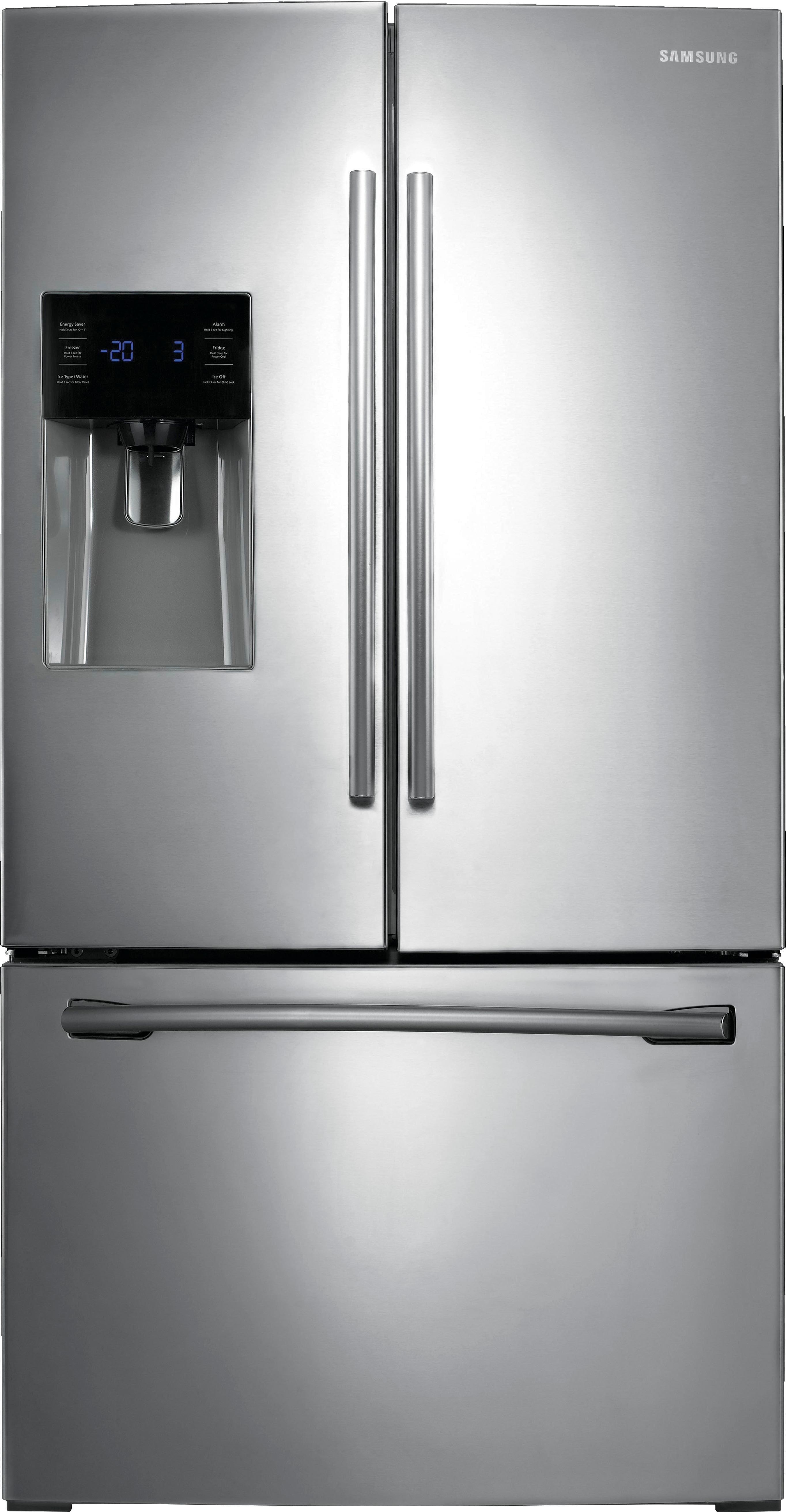 Samsung - 24.6 Cu. Ft. French Door Refrigerator with Thru-the-Door Ice ...