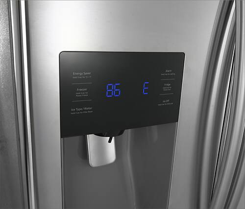 Samsung - 24.6 Cu. Ft. French Door Refrigerator with Thru-the-Door Ice and Water - Stainless steel - Alt_View_Standard_2