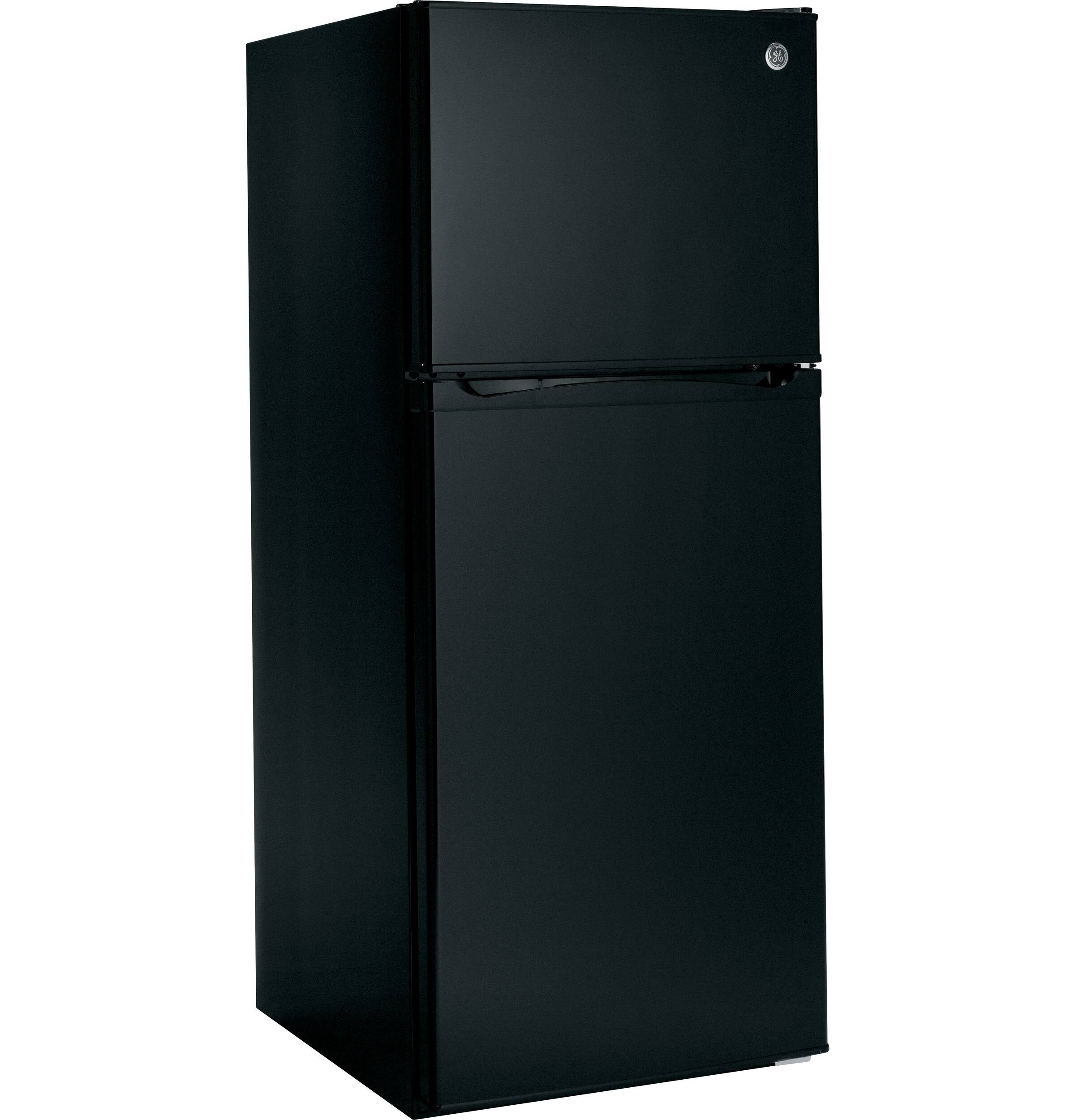 GE - 11.6 Cu. Ft. Top-Freezer Refrigerator - Black - Alt_View_Standard_11