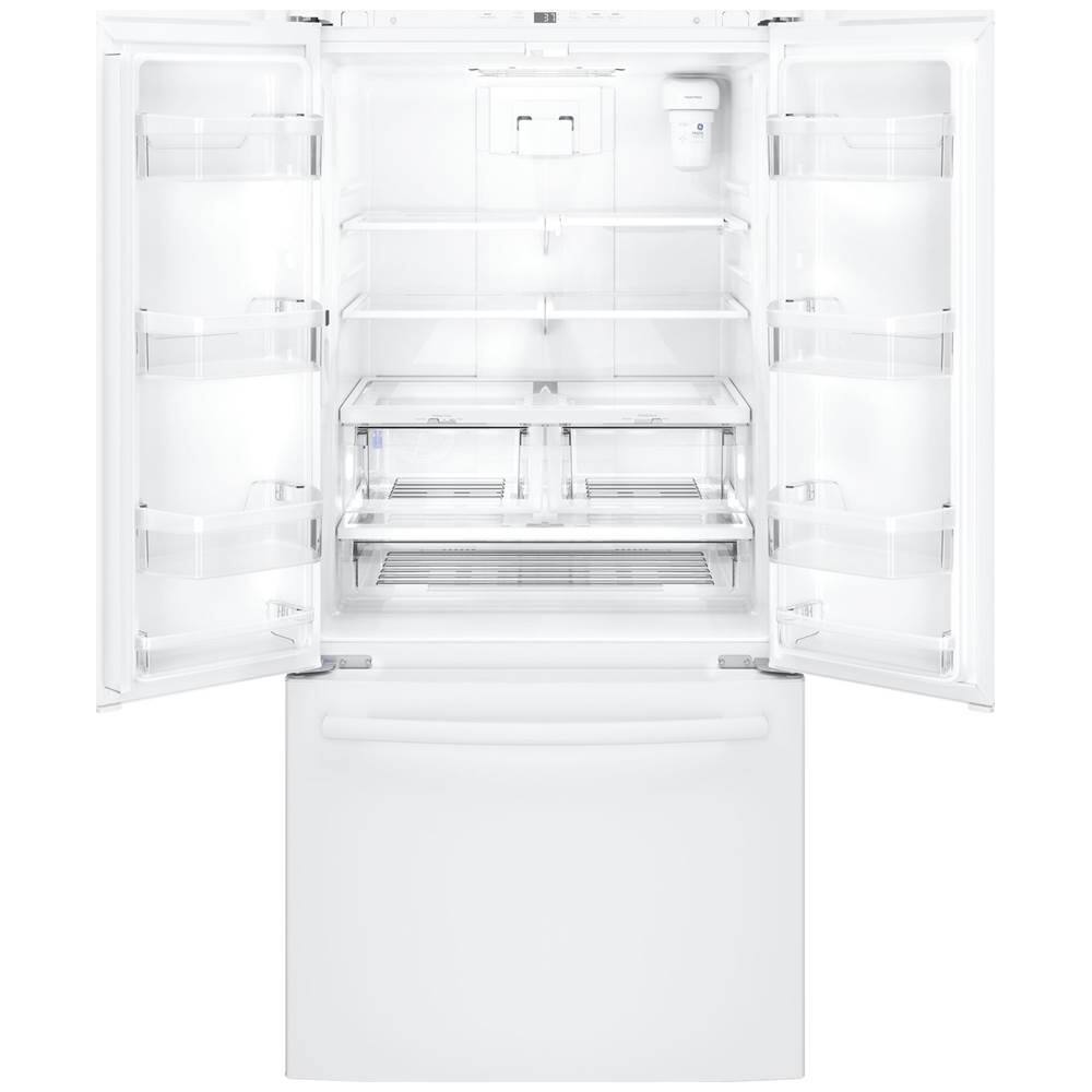 GE 24.8 Cu. Ft. French Door Refrigerator High Gloss White at