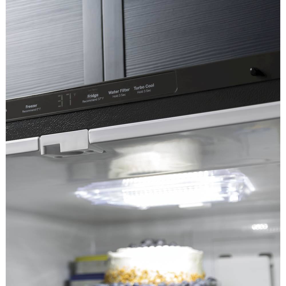 GE - 24.9 Cu. Ft. Bottom-Freezer Refrigerator - Stainless steel - Alt_View_Standard_12