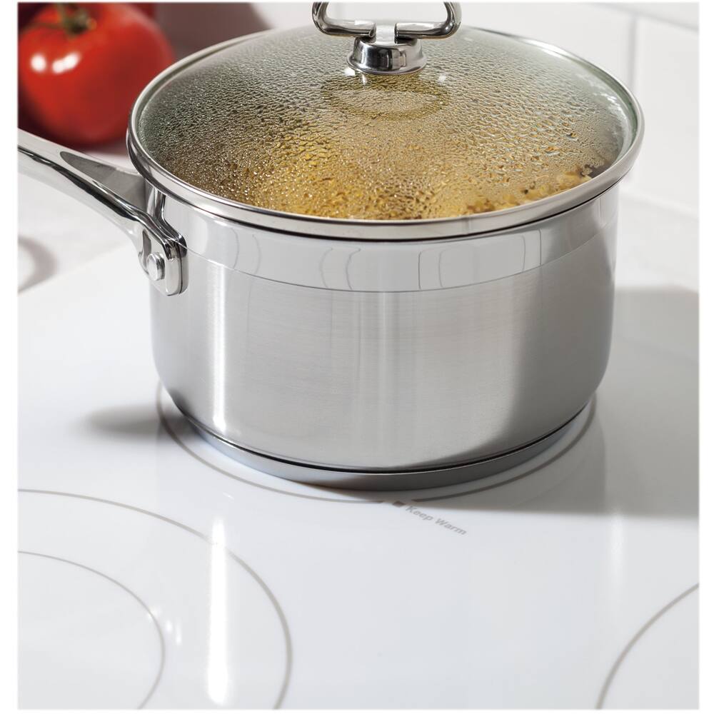 GE - 36" Electric Cooktop - White on white - Alt_View_Standard_15