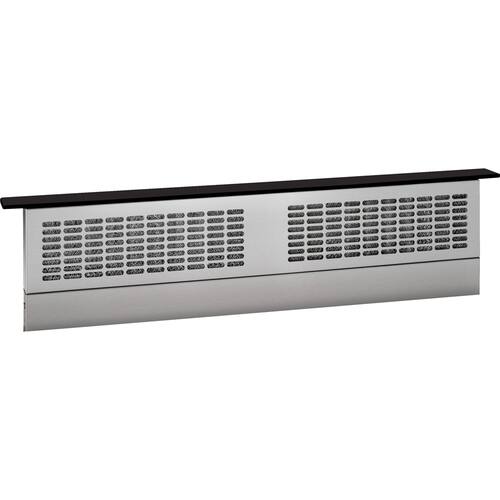 GE - Universal 36" Telescopic Downdraft System - Black - Front_Standard