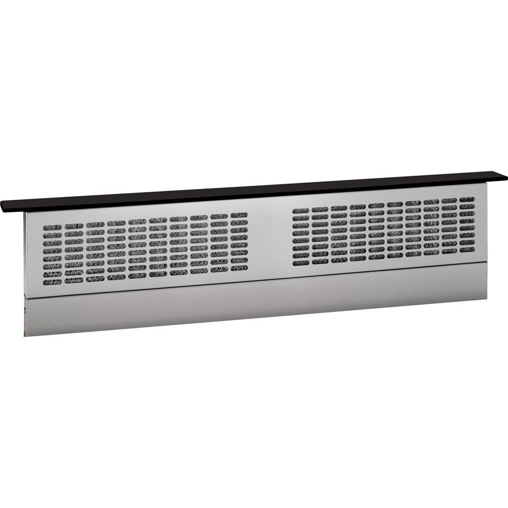 GE - Universal 36" Telescopic Downdraft System - Black - Front_Zoom