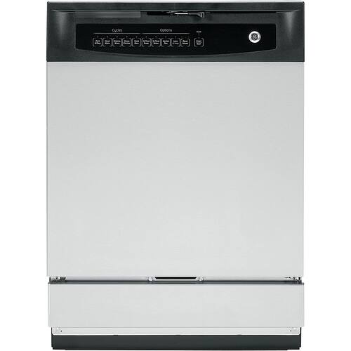 GE - 24" Built-In Dishwasher - Stainless steel - Front_Standard