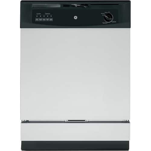GE - 24" Built-In Dishwasher - Stainless steel - Front_Standard