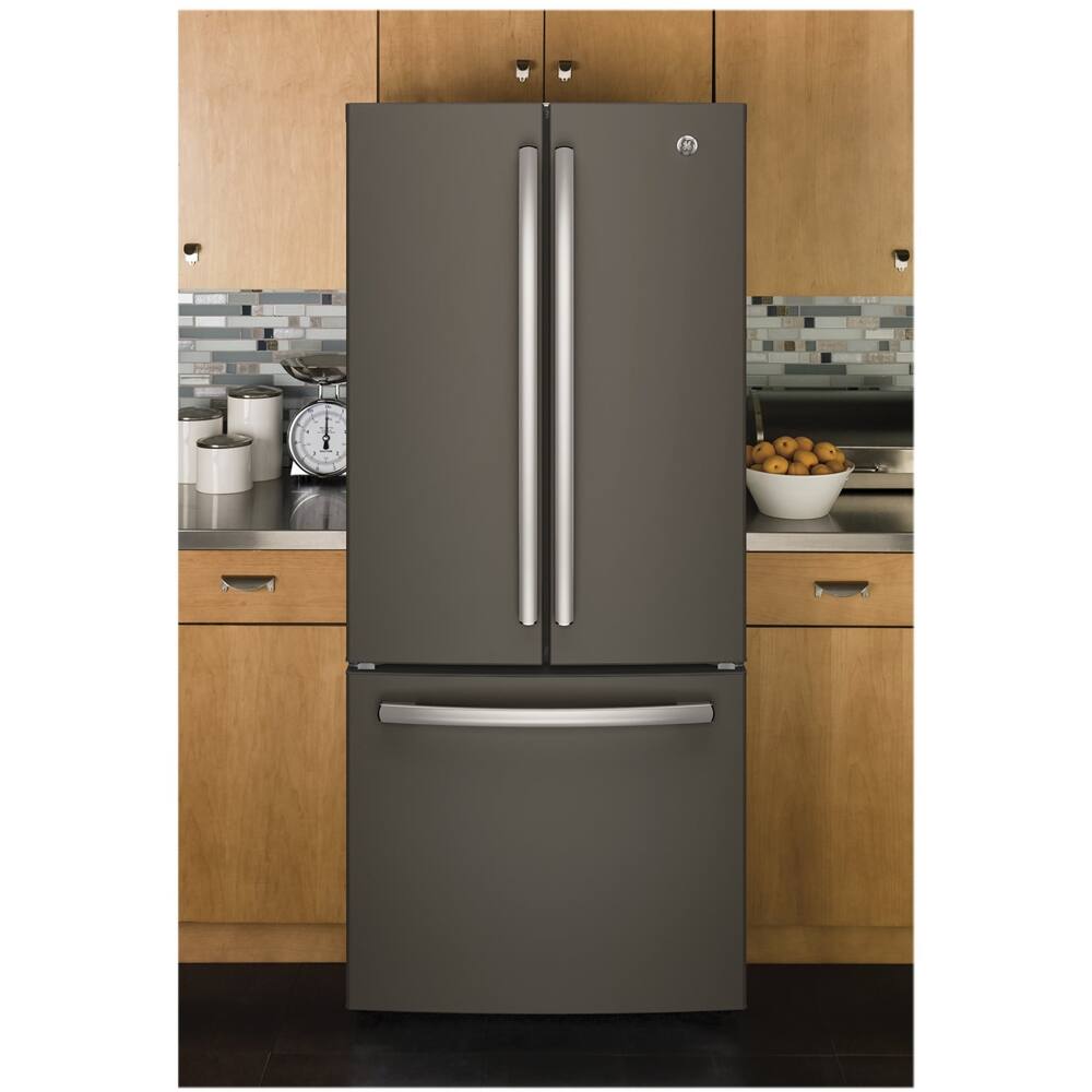GE - 20.8 Cu. Ft. French Door Refrigerator - Slate - Alt_View_Standard_12