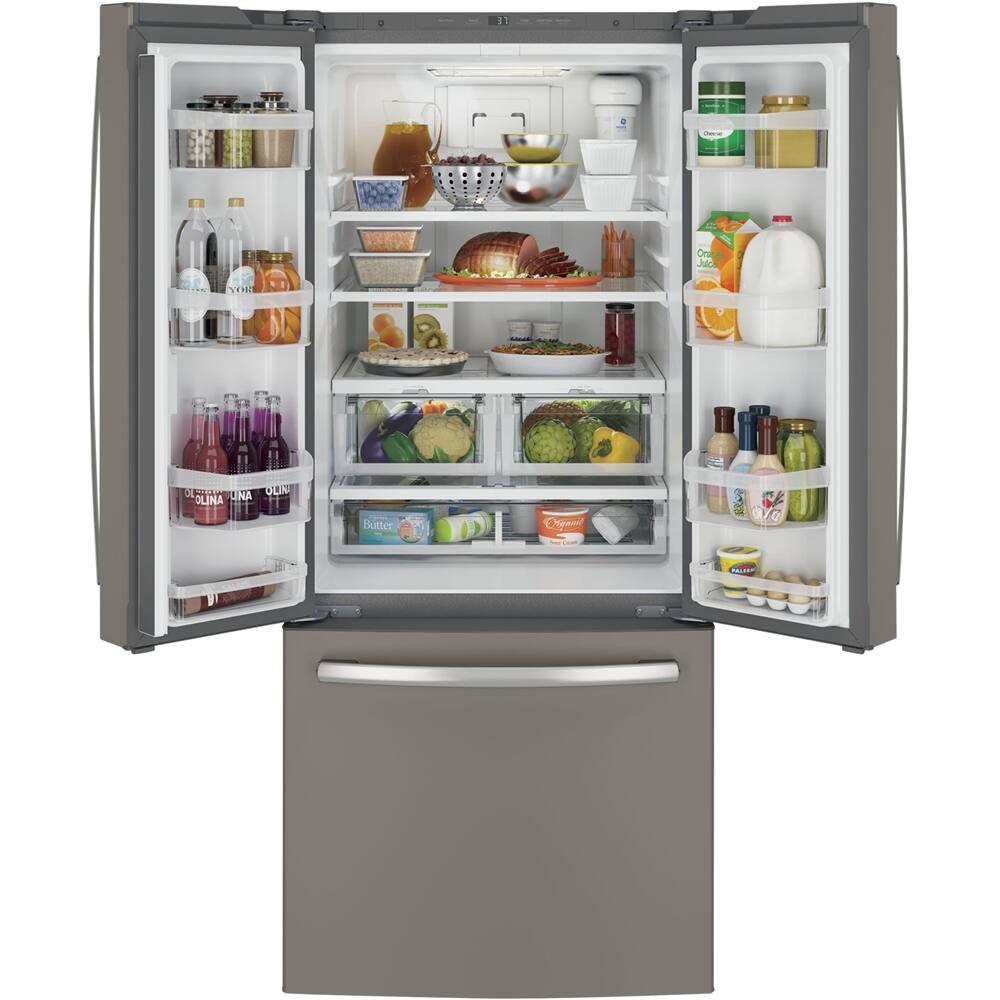 GE - 20.8 Cu. Ft. French Door Refrigerator - Slate - Alt_View_Standard_14