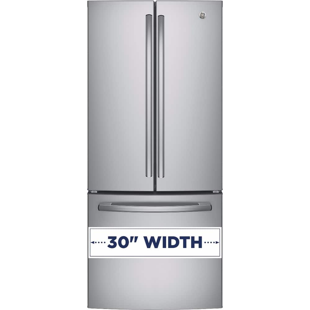GE - 20.8 Cu. Ft. French Door Refrigerator - Stainless steel - Alt_View_Standard_19