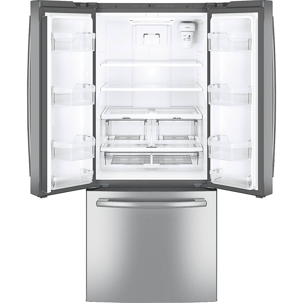 GE - 20.8 Cu. Ft. French Door Refrigerator - Stainless steel - Alt_View_Standard_20