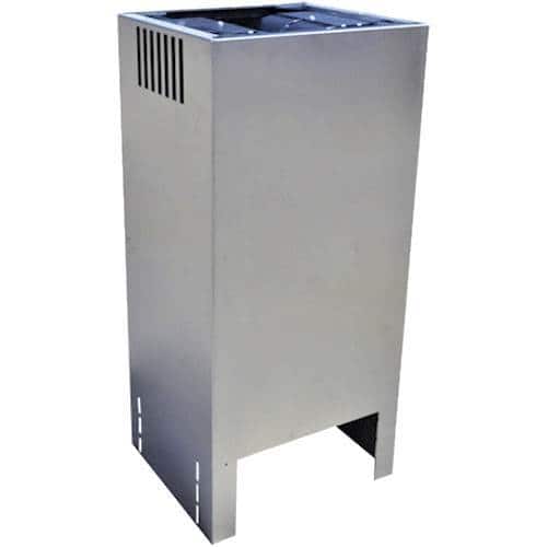 Jenn-Air - 7' - 9' Island Hood Chimney Extension Kit - Stainless steel - Angle_Standard