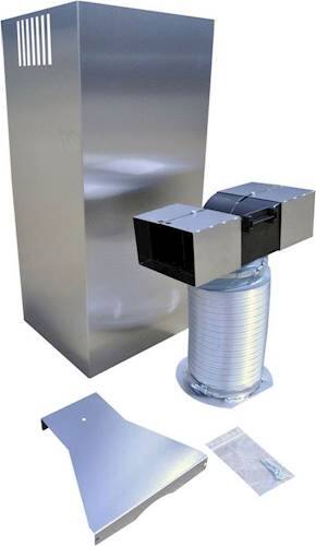 Jenn-Air - 9' - 12' Wall Hood Chimney Extension Kit - Stainless steel - Front_Standard