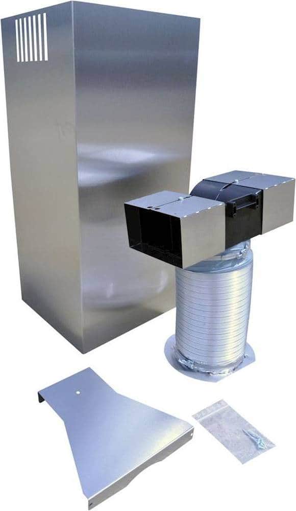 Jenn-Air - 9' - 12' Wall Hood Chimney Extension Kit - Stainless steel - Front_Zoom