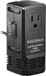 Insignia - All-in-One Travel Adapter/Converter - Black