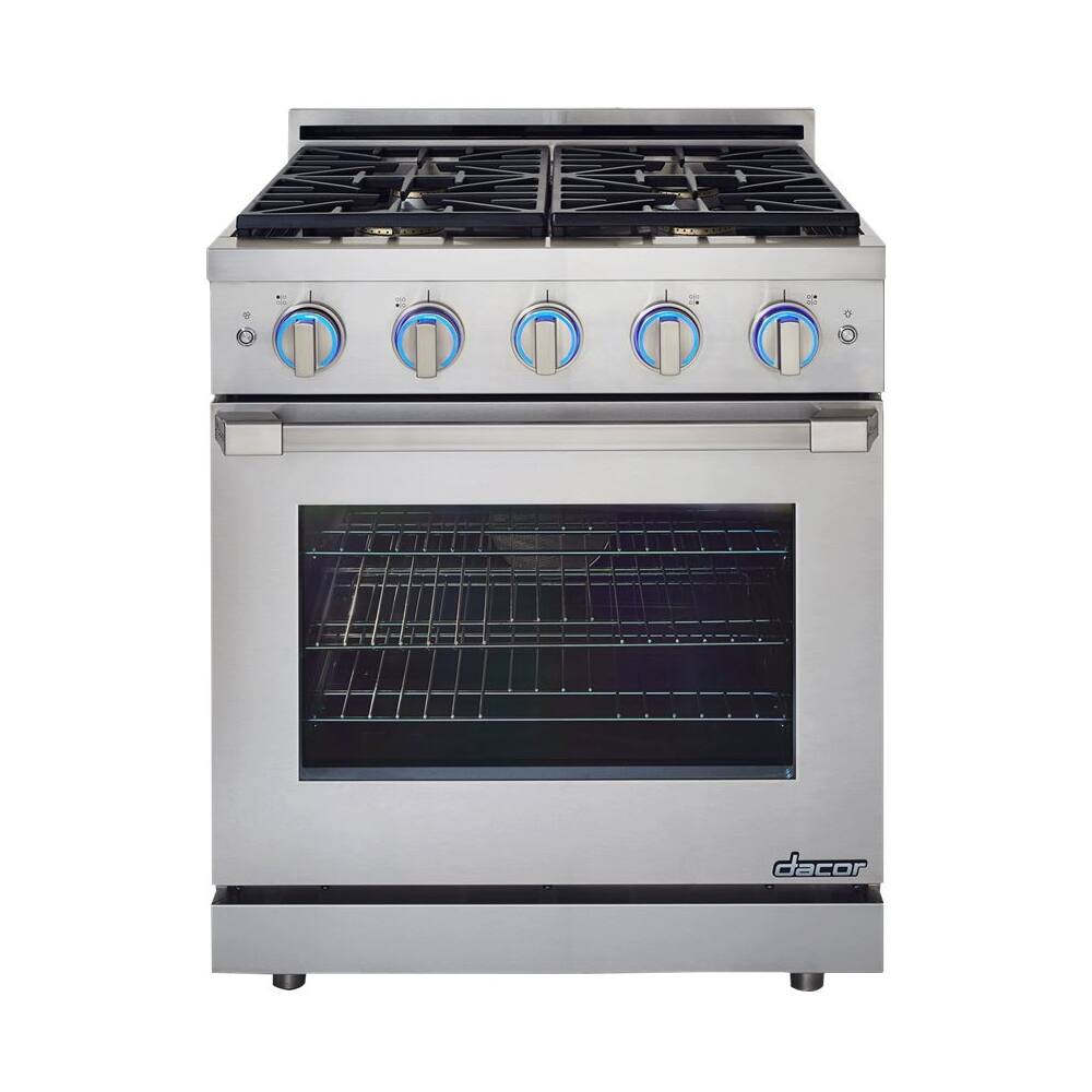 Dacor - 5.2 Cu. Ft. Self-Cleaning Freestanding Gas Convection Range - Stainless steel - Front_Standard