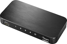 Rocketfish - 4-Port 4K HDMI Switch Box - Black