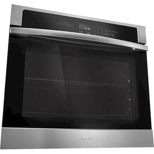 Amana - 27" Built-In Single Electric Wall Oven - Stainless steel at
