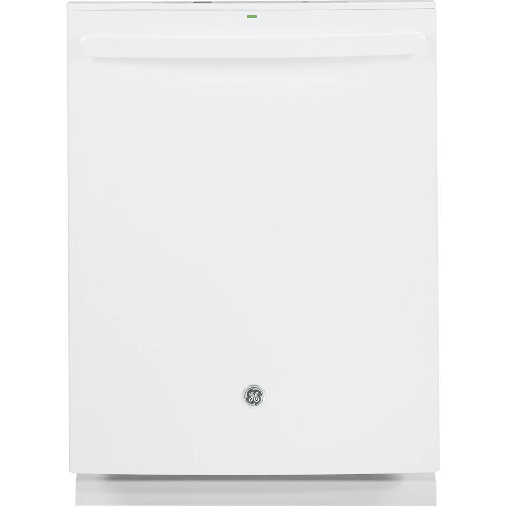 GE - 24" Tall Tub Built-In Dishwasher - White - Front_Standard