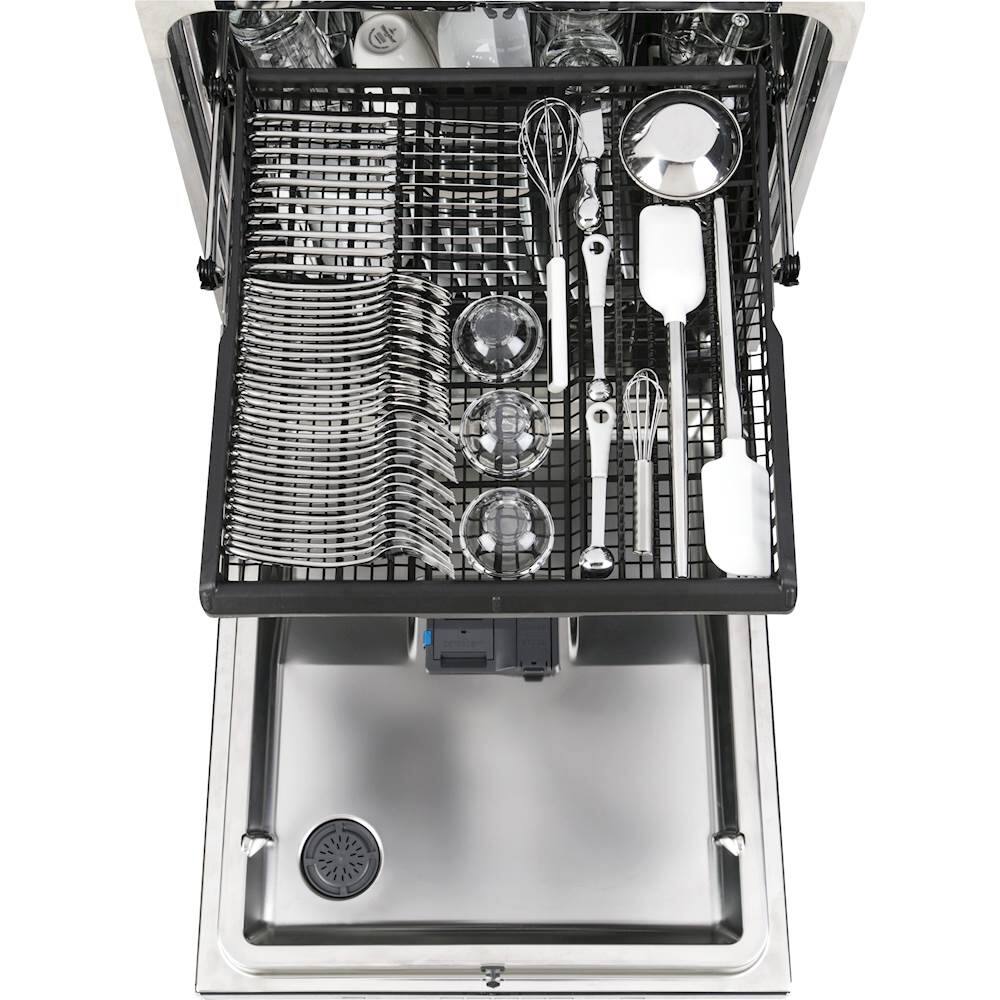 GE - 24" Tall Tub Built-In Dishwasher - White - Alt_View_Standard_2