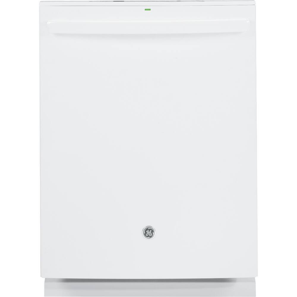 GE - Profile™ Series 24" Hidden Control Tall Tub Built-In Dishwasher with Stainless Steel Tub - White - Front_Zoom