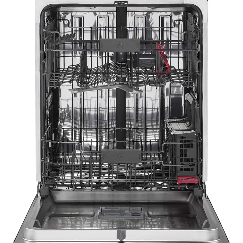 GE - Profile™ Series 24" Hidden Control Tall Tub Built-In Dishwasher with Stainless Steel Tub - Black - Alt_View_Standard_11