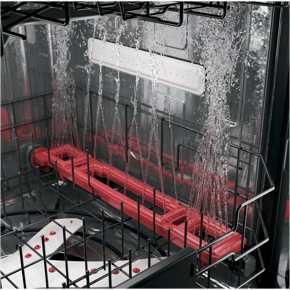 GE - Profile™ Series 24" Hidden Control Tall Tub Built-In Dishwasher with Stainless Steel Tub - Custom Panel - Alt_View_Standard_14