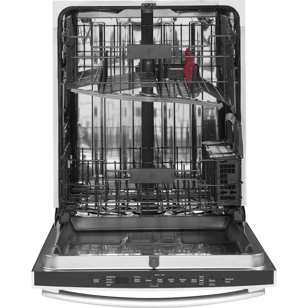 GE - 24" Tall Tub Built-In Dishwasher - Stainless steel - Alt_View_Standard_2