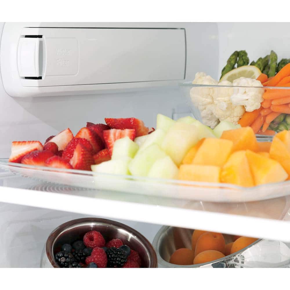 GE - Profile Series 22.2 Cu. Ft. French Door Counter-Depth Refrigerator - Stainless steel - Alt_View_Standard_11