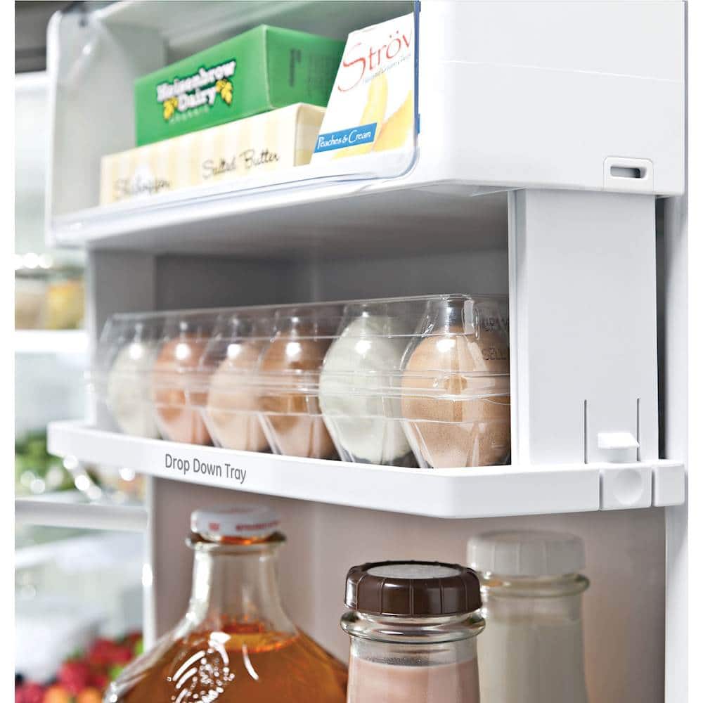 GE - Profile Series 22.2 Cu. Ft. French Door Counter-Depth Refrigerator - Stainless steel - Alt_View_Standard_16