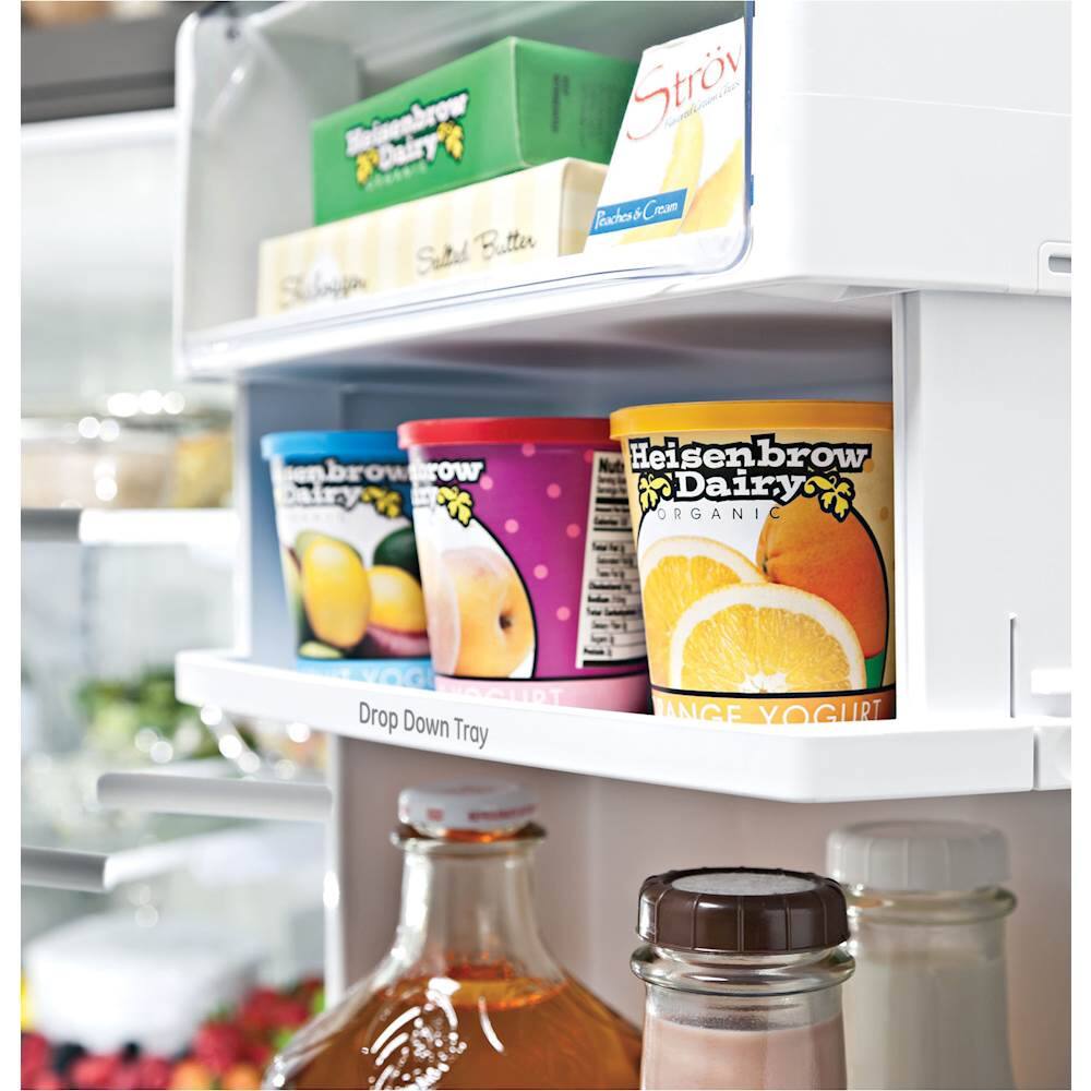 GE - Profile Series 22.2 Cu. Ft. French Door Counter-Depth Refrigerator - Stainless steel - Alt_View_Standard_18
