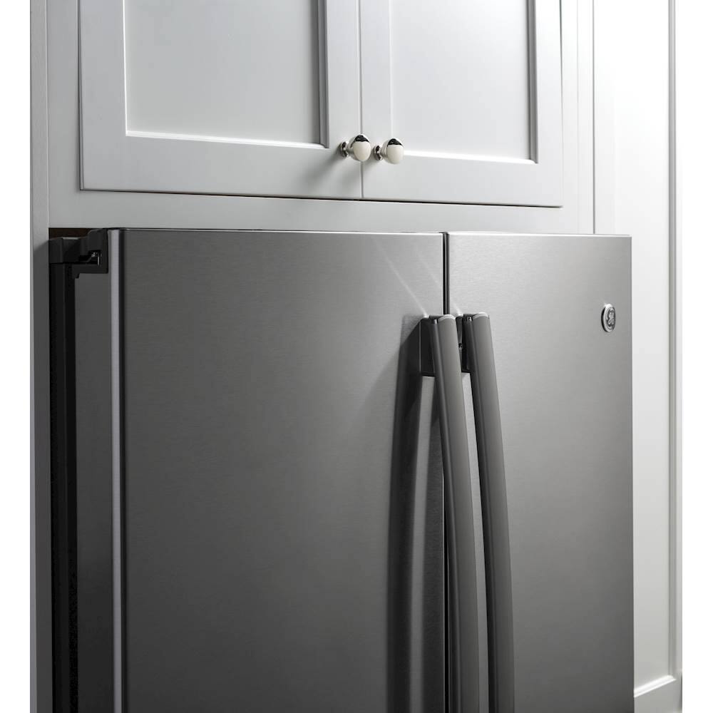 GE - Profile Series 22.2 Cu. Ft. French Door Counter-Depth Refrigerator - Stainless steel - Alt_View_Standard_5