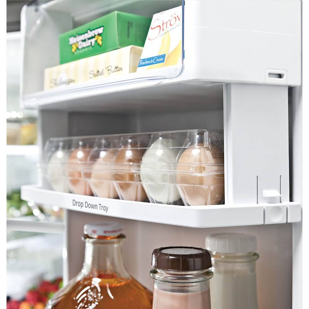 GE - Profile Series 23.1 Cu. Ft. French Door Counter-Depth Refrigerator - Stainless steel - Alt_View_Standard_14