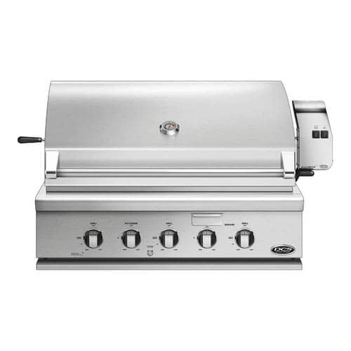 DCS - Traditional 36" Built-In Gas Grill - Brushed Stainless Steel - Angle_Standard