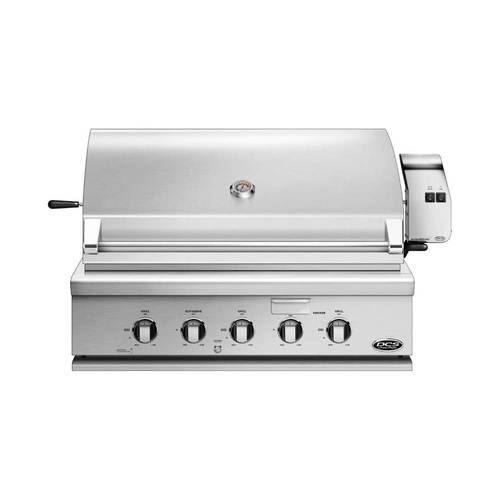 DCS - Traditional 36" Built-In Gas Grill - Brushed Stainless Steel - Angle_Standard