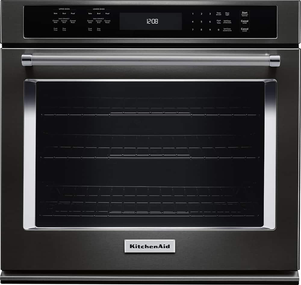 All Wall Ovens In Kitchen Appliances Pacific S Kitchenaid 30 Built In Single Electric Convection Wall Oven Black Stainless Steel