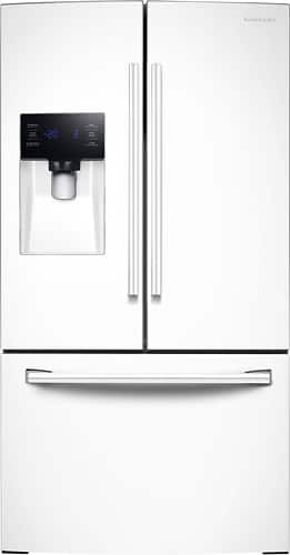 Samsung - 24.6 Cu. Ft. French Door Refrigerator - White - Front_Standard