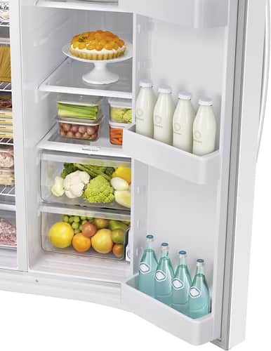 Samsung - 24.5 Cu. Ft. Side-by-Side Refrigerator with Thru-the-Door Ice and Water - White - Alt_View_Standard_16
