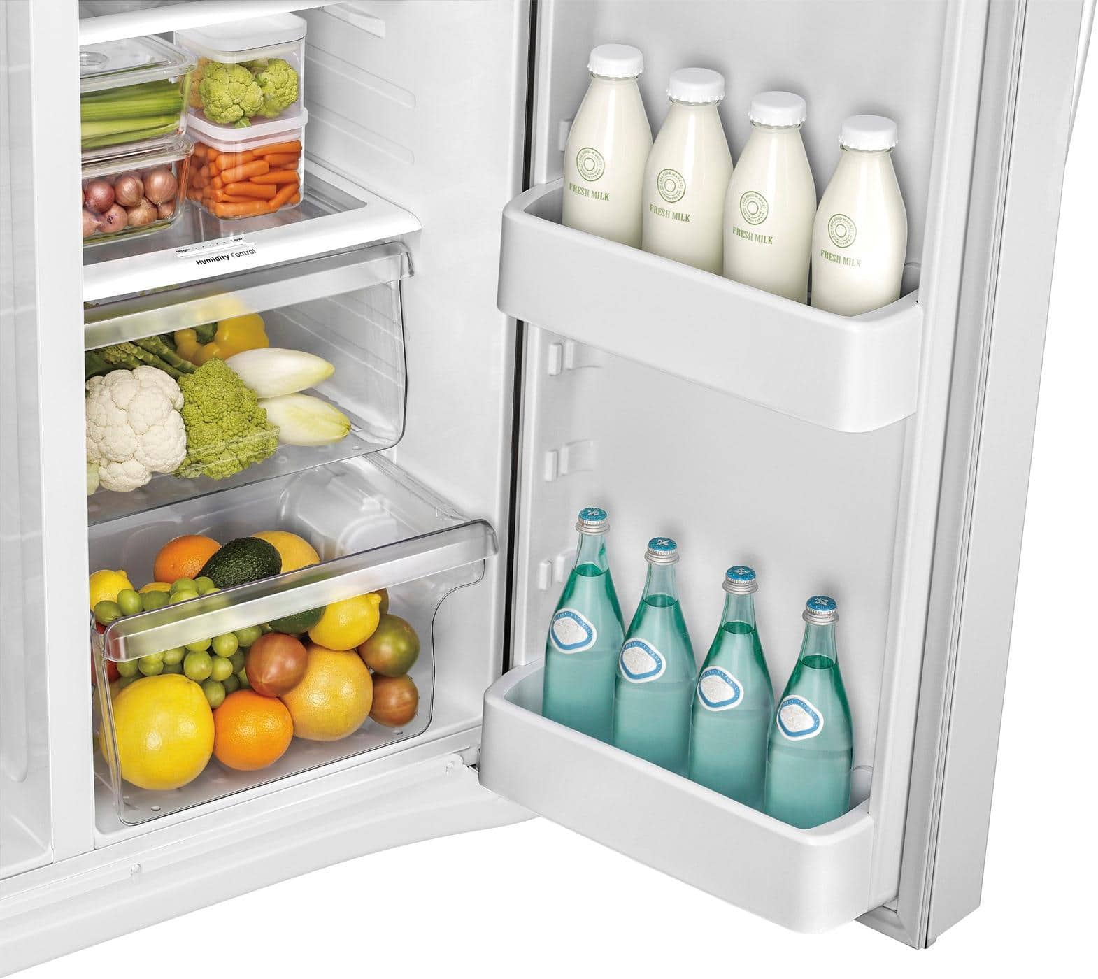 Samsung - 24.5 Cu. Ft. Side-by-Side Refrigerator with Thru-the-Door Ice and Water - White - Alt_View_Standard_17