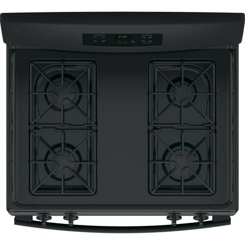 GE 4.8 Cu. Ft. Freestanding Gas Range Black at Pacific Sales