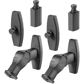 Rocketfish Tilting Wall Mounts For Most Small Speakers 2 Pack Black