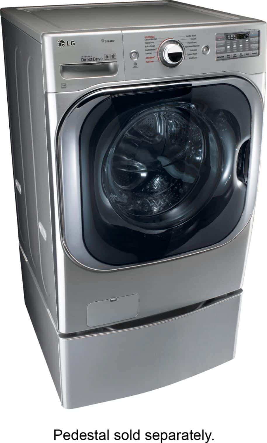 LG - 5.2 Cu. Ft. 14-Cycle Front-Loading Washer - Graphite Steel - Alt_View_Standard_1