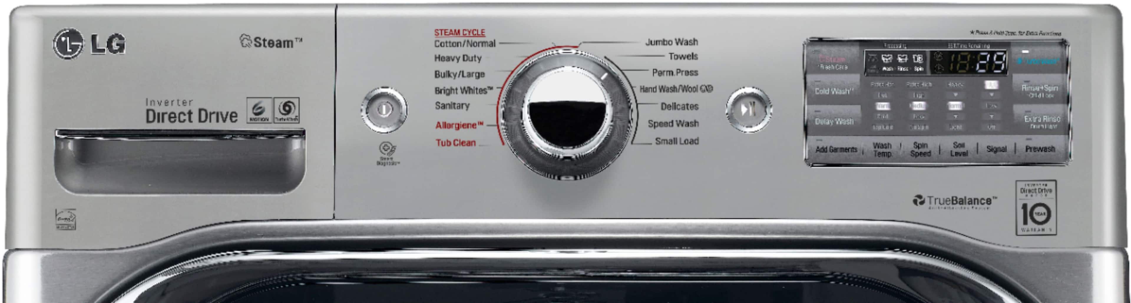 LG - 5.2 Cu. Ft. 14-Cycle Front-Loading Washer - Graphite Steel - Alt_View_Standard_2