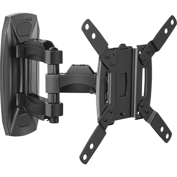Rocketfish Full Motion Tv Wall Mount For Most 40 75 Tvs Black Rf Htlf23 Best Buy